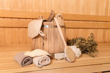 Find out how much carbon dioxide emissions heating a sauna causes.